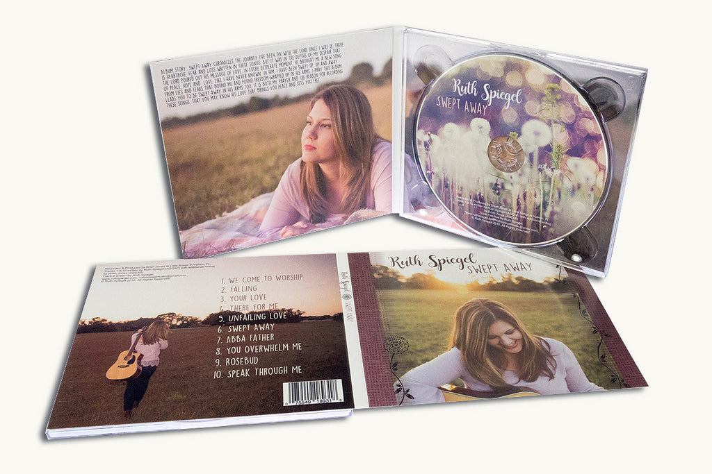 Full color custom printed digipacks with CDs or DVDs from Portland Oregon.